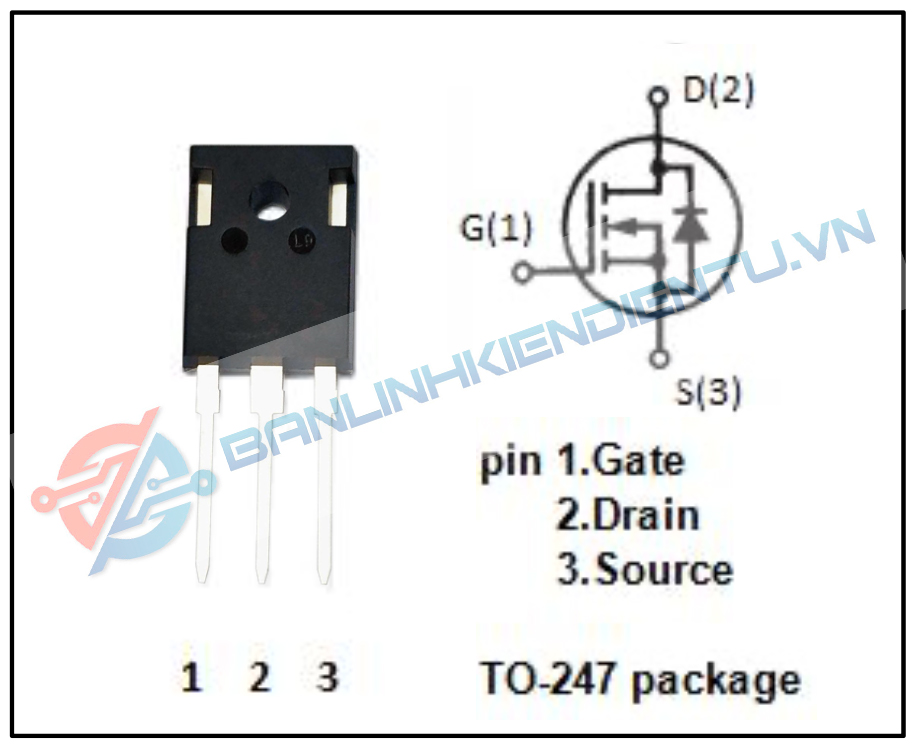 sơ đồ chân IRFP460