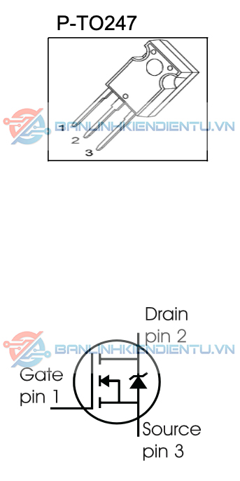 sơ đồ chân SPW17N80C3