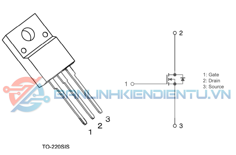 sơ đồ chân TK10A60W