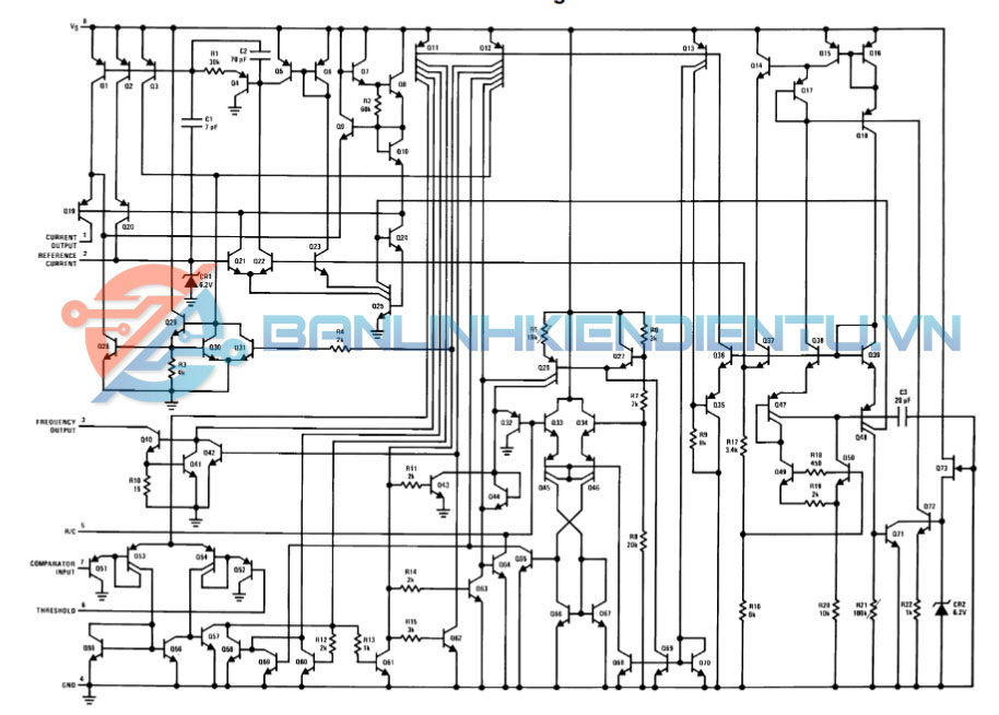 Filux Lm331 LM331, LM331N DIP-8 hàng nhập khẩu - Linh Kiện Độc