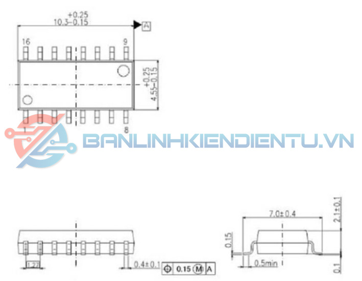Kích thước TLP620 sop16