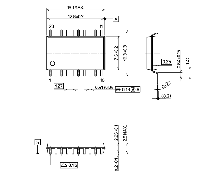 HC573A, 74HC573D SOP-20 7.2mm - Ảnh 10