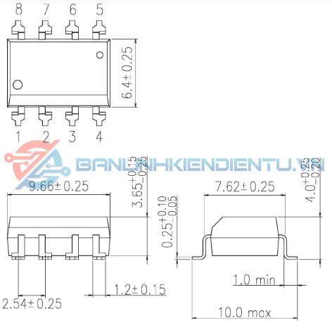 Kích thước Opto TLP350