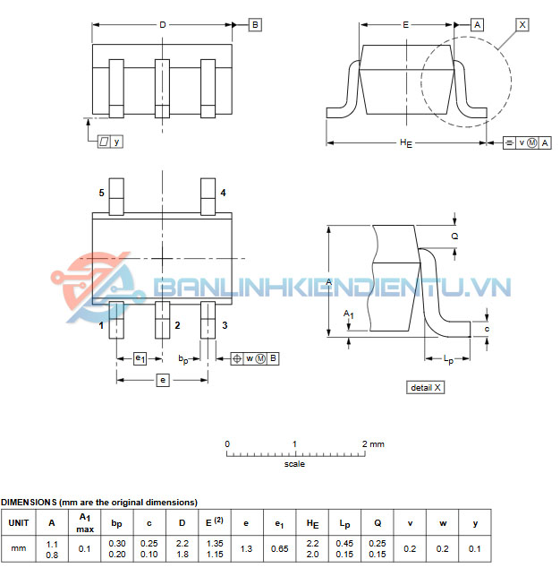 74LVC1G08GW kí hiệu VE IC logic 2 cổng AND SOT-353 - Ảnh 6