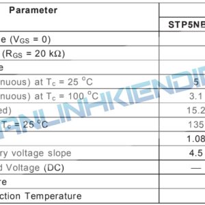 thông số P5NB100FP