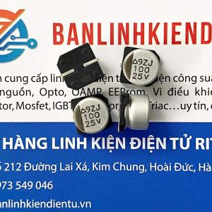 tụ nhôm 100uf 25v 8x6mm