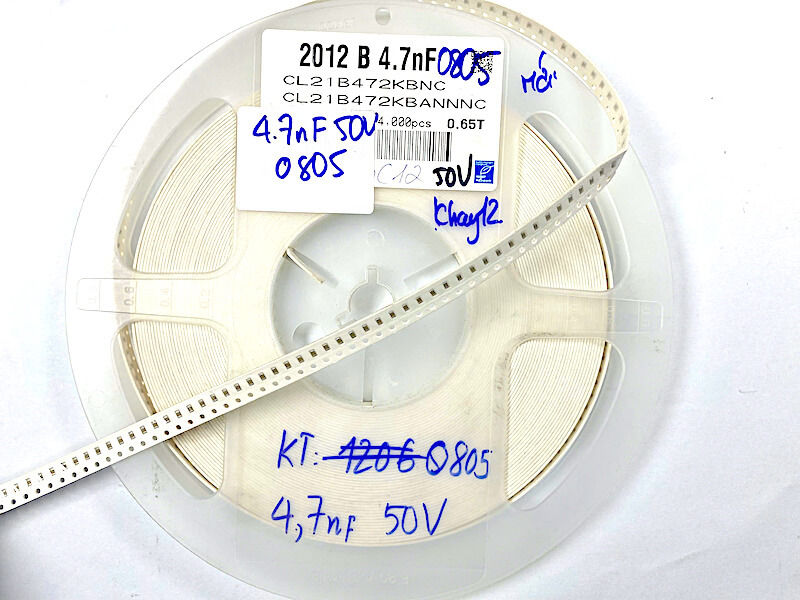 4.7nF 50V 0805