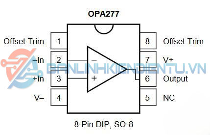 Sơ đồ chân OPA277