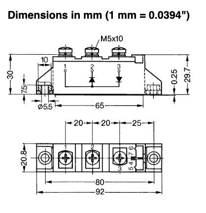 kích thước MDD95-16N1B