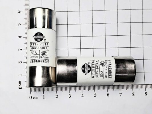 Rt. 18 Rt14 Cầu chì sứ RO17 RT18 RT14 50A 380V kích thước 22x58mm - Linh Kiện Độc